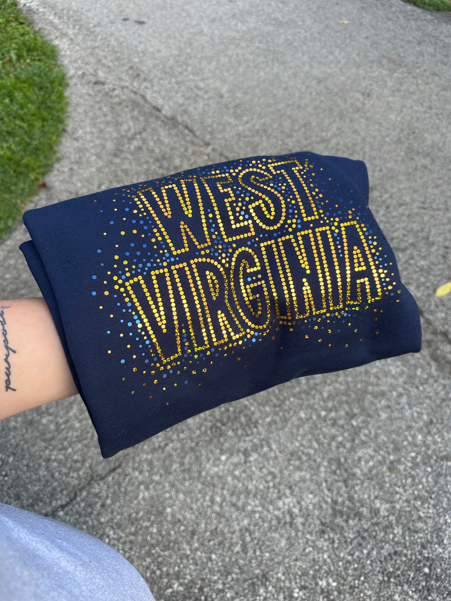 West Virginia Spangle Sweatshirt