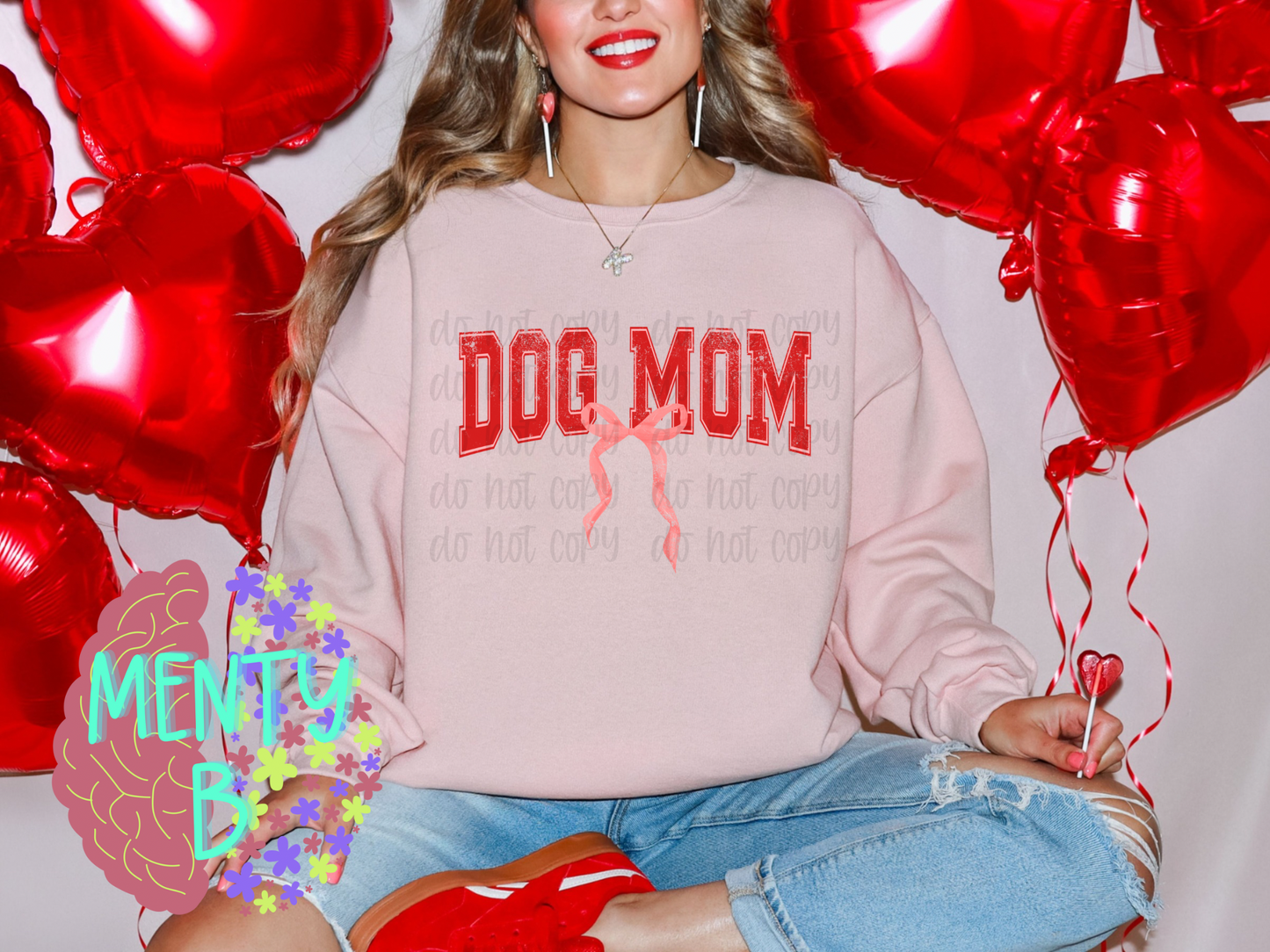 Dog Mom with Bow