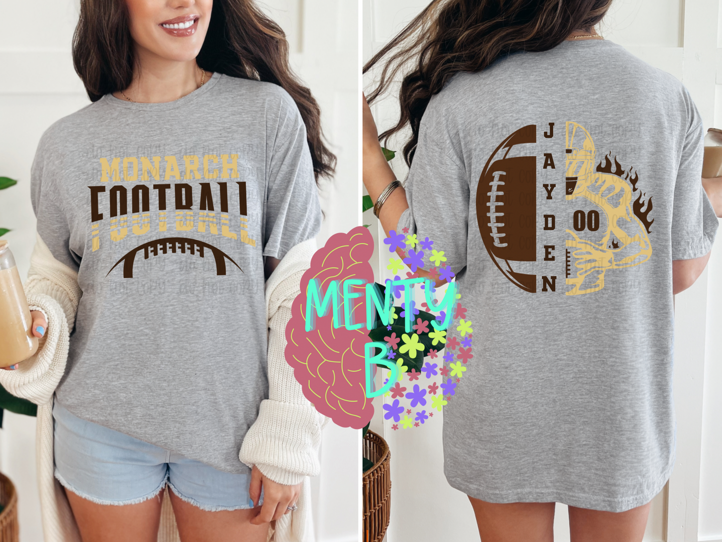 Monarch Football Player - Custom