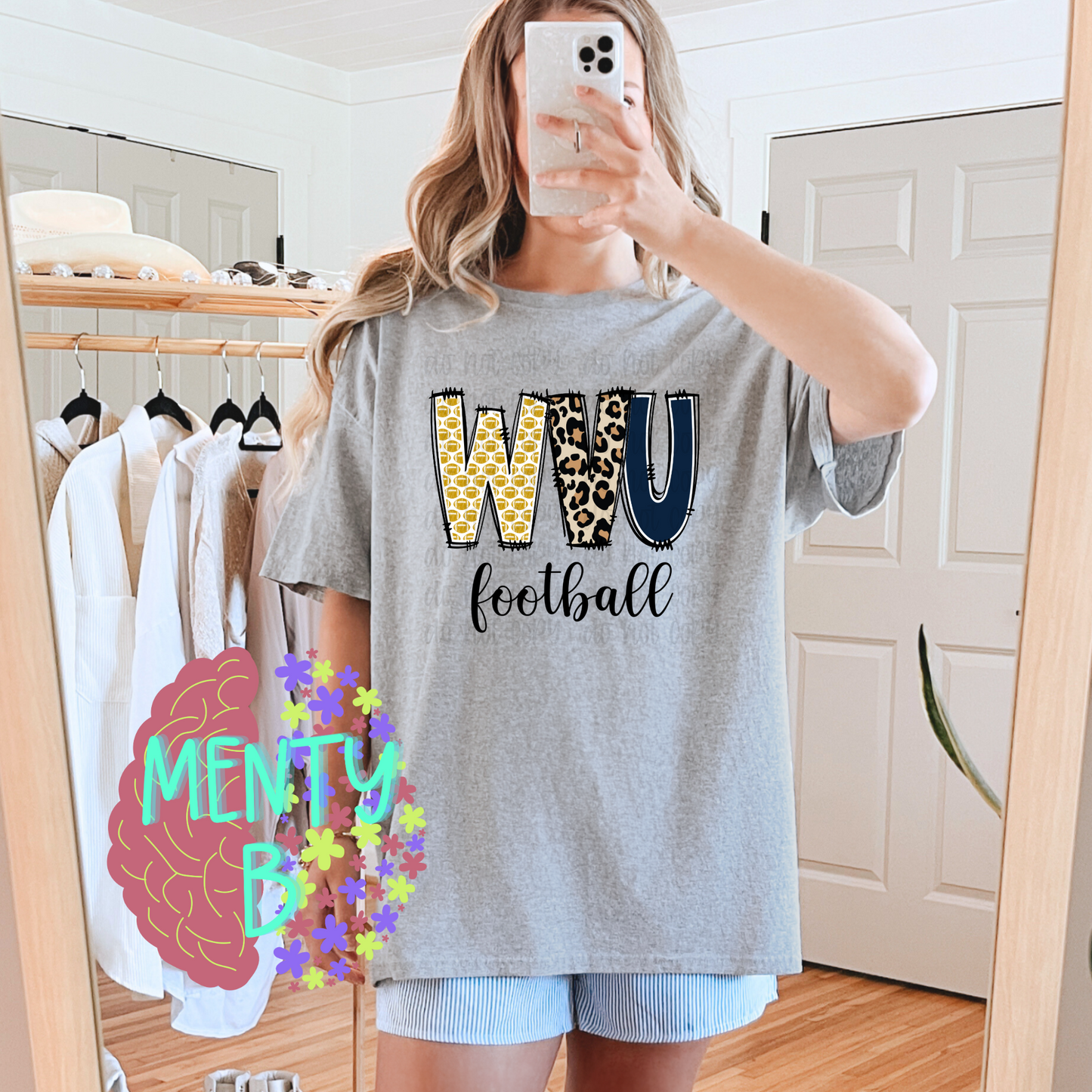 WVU Football Leopard - tshirt