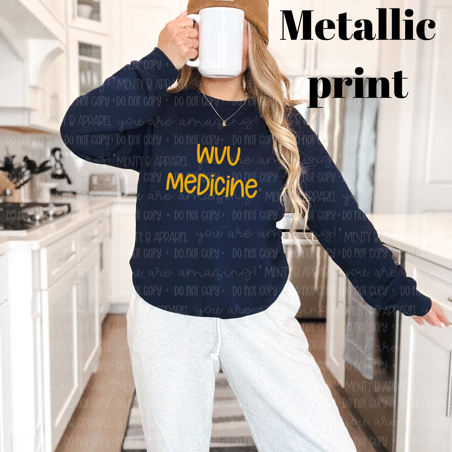 WVU Medicine Metallic Gold PREORDER