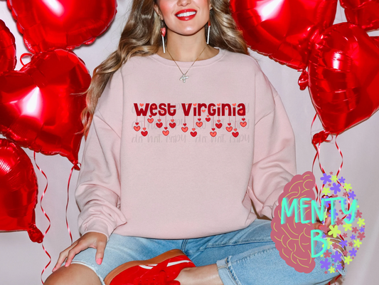 West Virginia V-Day Hearts