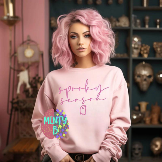 Pink Spooky Season Sweatshirt