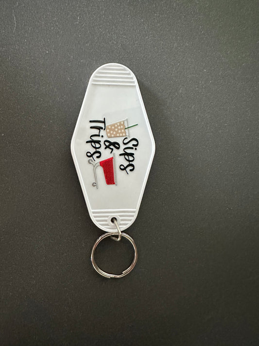 Sips & Trips Keychain