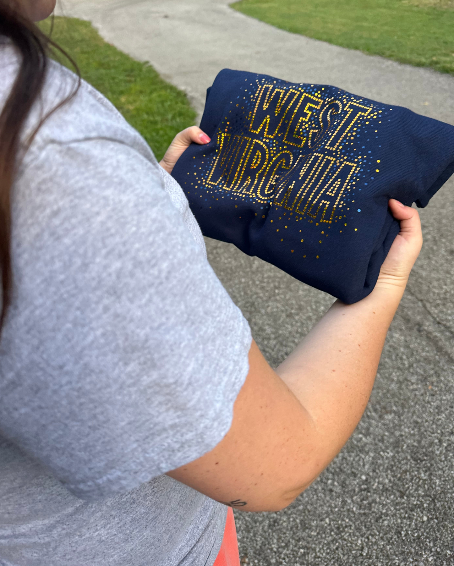West Virginia Spangle Sweatshirt