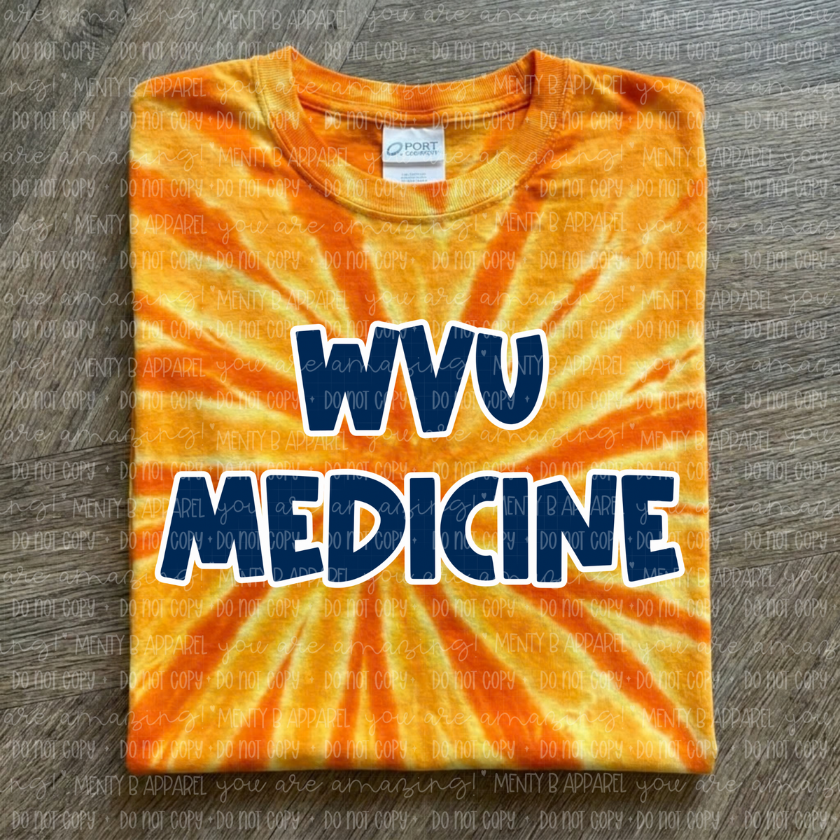 WVU Med Tie Dye