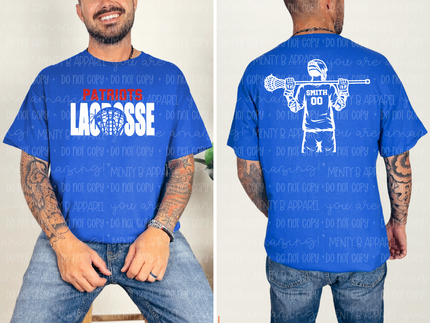 Patriots Lacrosse Player -Custom