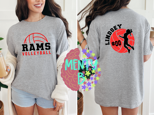 Rams Volleyball - Custom