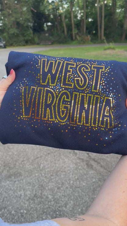 West Virginia Spangle Sweatshirt